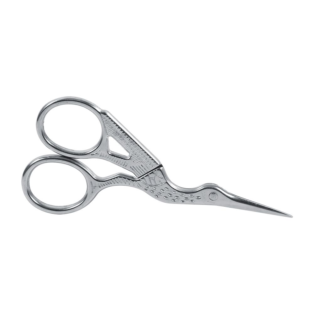 1Pc Stainless Steel Embroidery Sewing Tools Crane Shape Shears Cross Stitch view 3