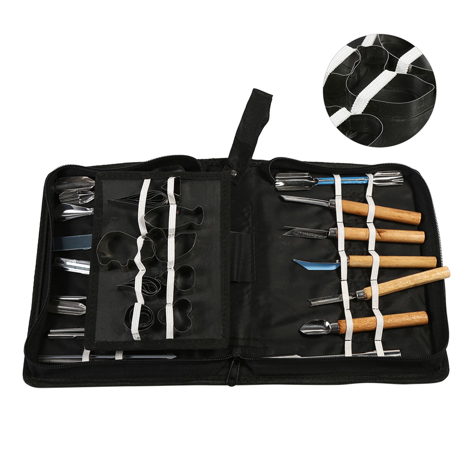 1 Set 46Pcs Carving Tools Kit Portable Vegetable Fruit Food Chisel Kitchen view 5