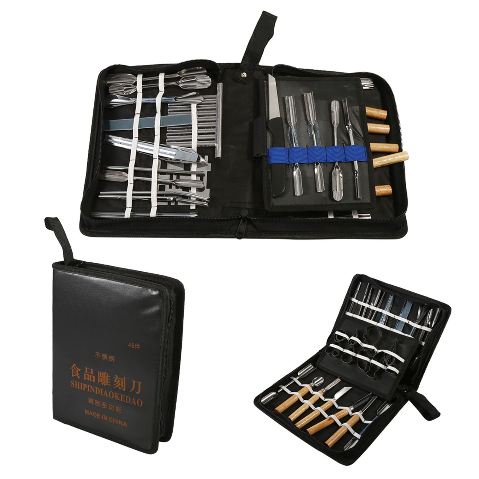 1 Set 46Pcs Carving Tools Kit Portable Vegetable Fruit Food Chisel Kitchen view 9