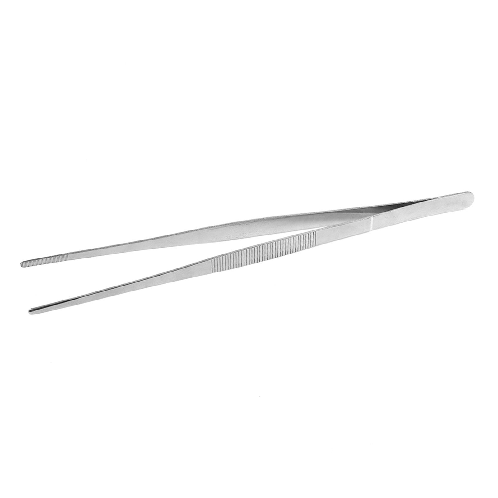 Stainless Steel Silver Long Food Tongs Straight Home Medical Tweezers Garden view 8