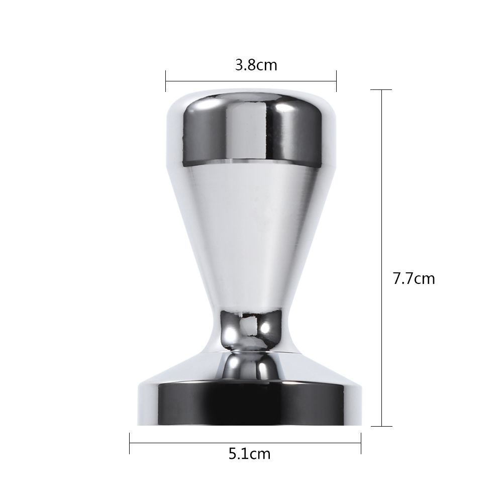 Stainless Steel Espresso Tamper Coffee Bean Press Tool With 51mm Diameter Flat view 8