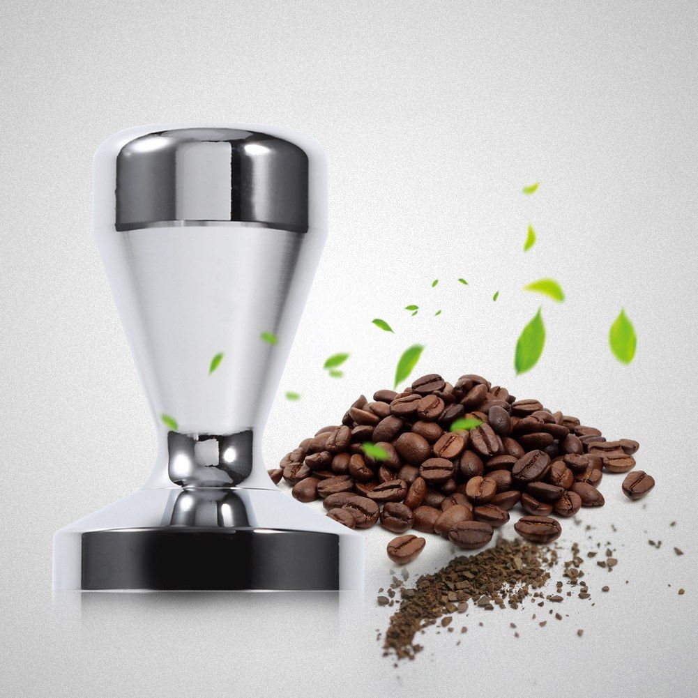 Stainless Steel Espresso Tamper Coffee Bean Press Tool With 51mm Diameter Flat view 9