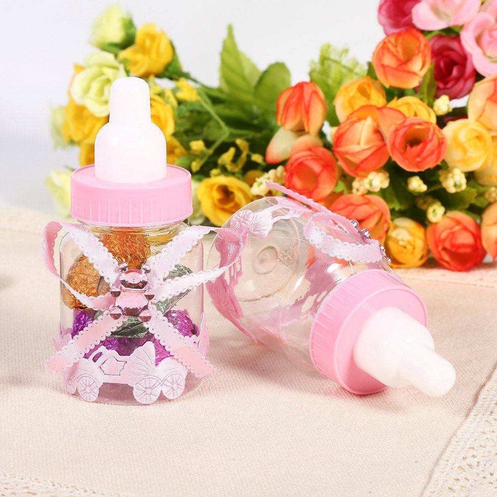 50Pcs Candy Chocolate Bottles Box For Baby Shower Party Favors Gifts view 6