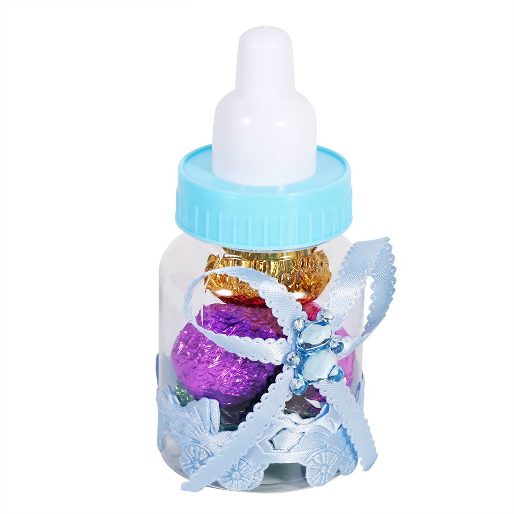50Pcs Candy Chocolate Bottles Box For Baby Shower Party Favors Gifts view 3