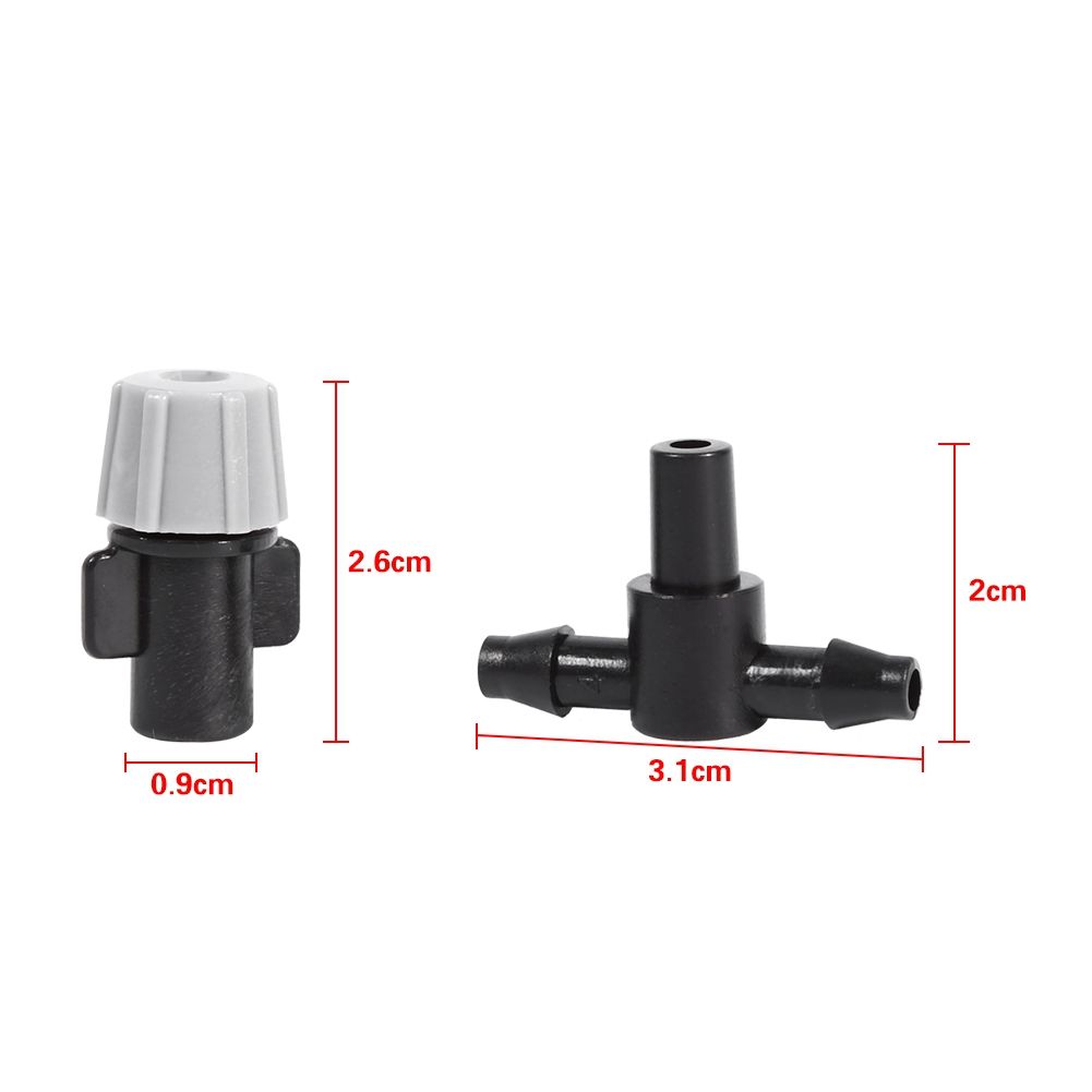 20Pcs Sprinkler Heads Atomizing Nozzle Tee Joints Misting Watering Home Graden view 8