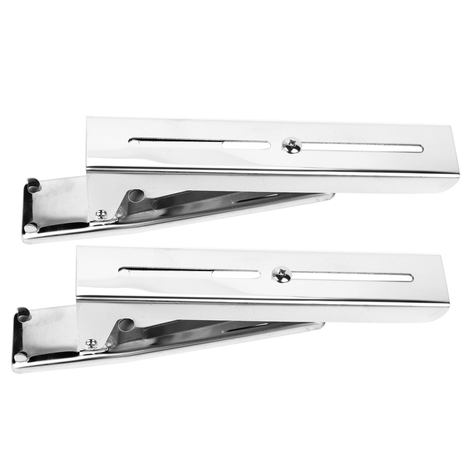 2x Kitchen Stainless Steel Microwave Oven Bracket Sturdy Foldable Stretch Wall view 2