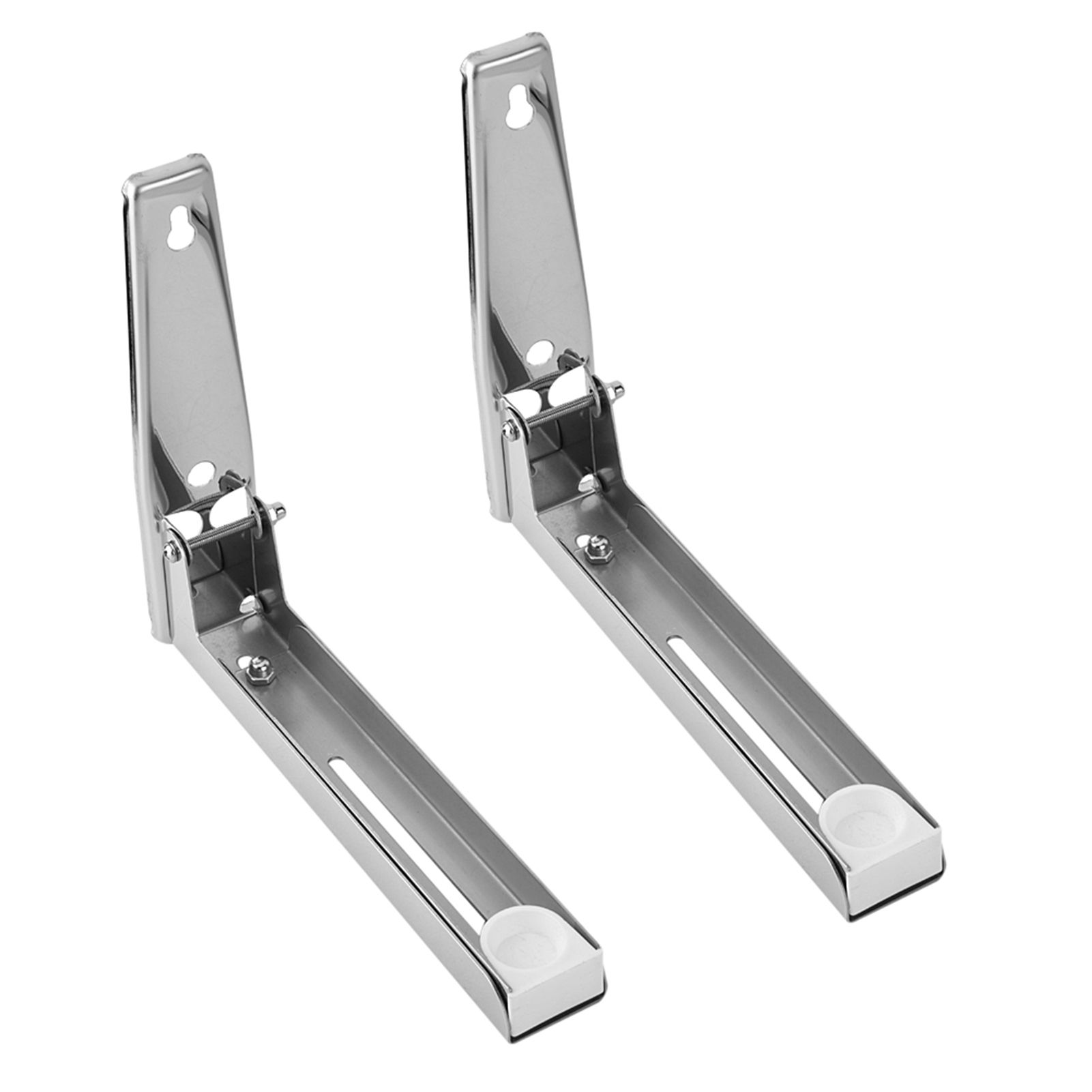 2x Kitchen Stainless Steel Microwave Oven Bracket Sturdy Foldable Stretch Wall view 6