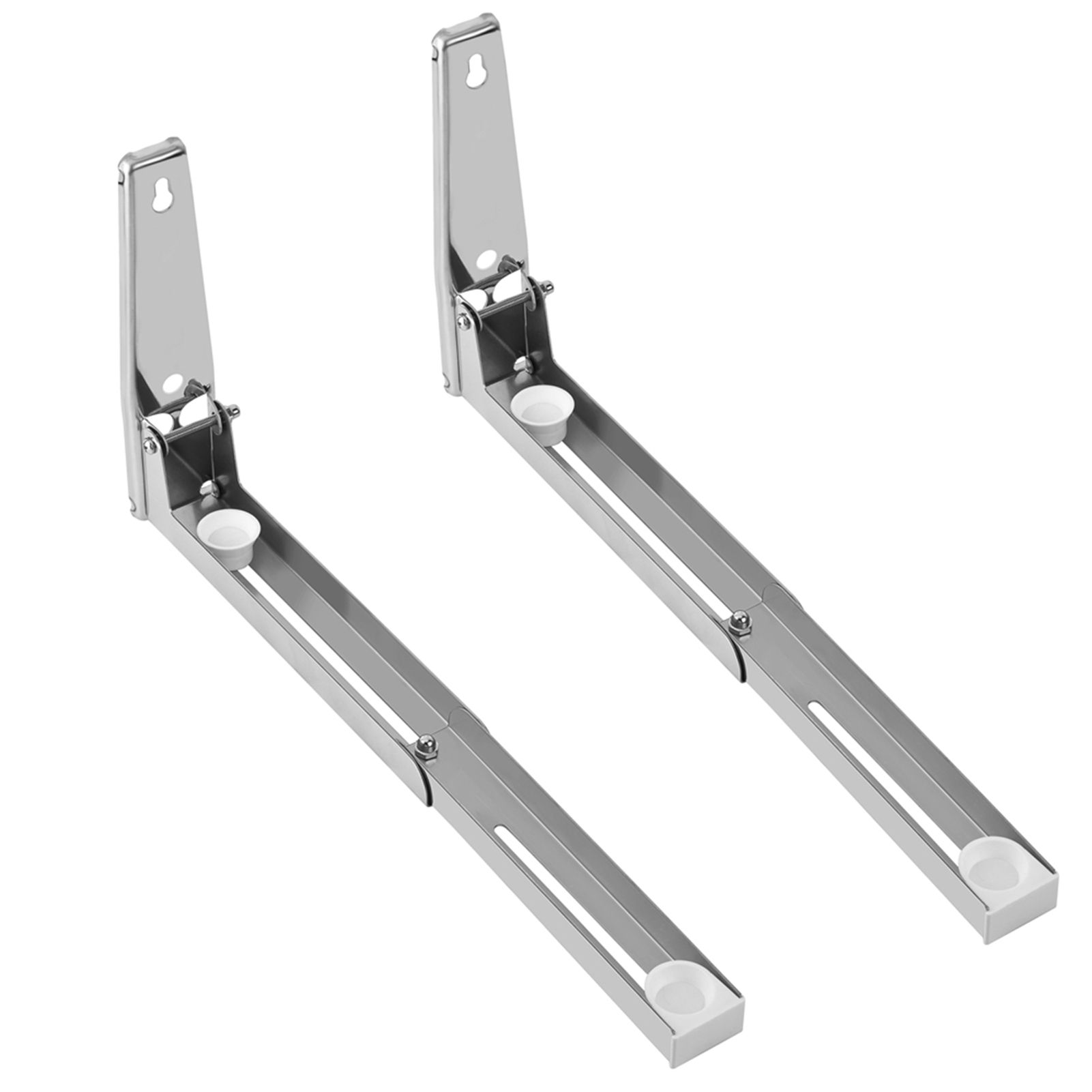2x Kitchen Stainless Steel Microwave Oven Bracket Sturdy Foldable Stretch Wall view 7