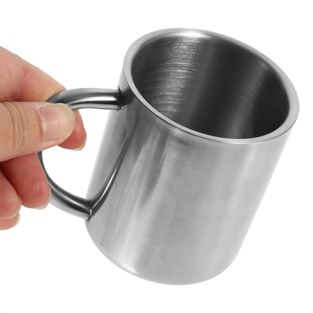 Portable Student Stainless Steel Double Wall Mug Travel Camping Coffee Tea view 8