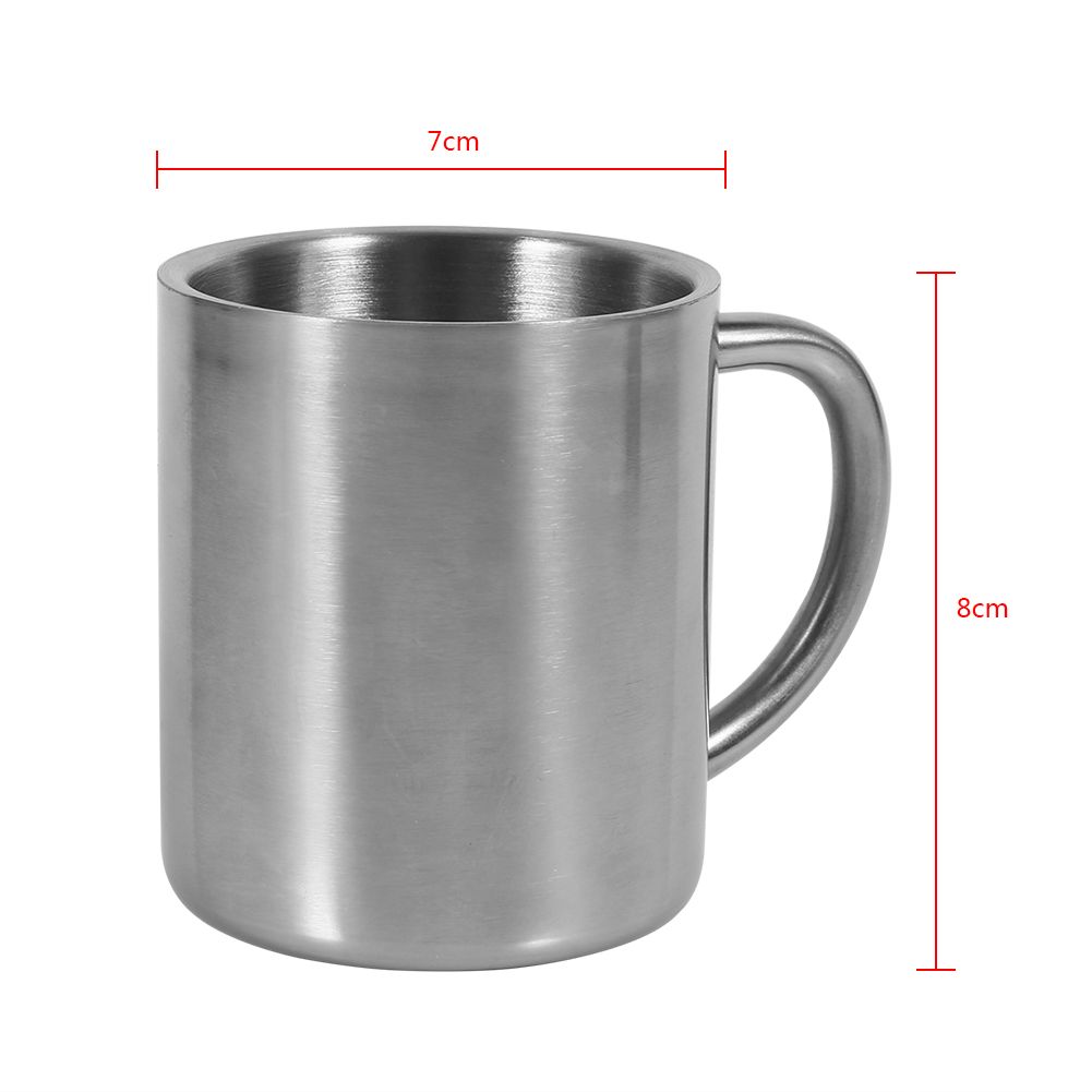 Portable Student Stainless Steel Double Wall Mug Travel Camping Coffee Tea view 9