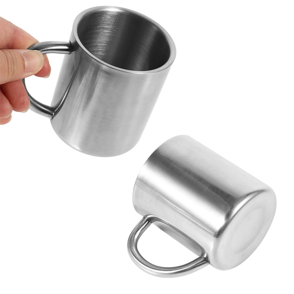Portable Student Stainless Steel Double Wall Mug Travel Camping Coffee Tea view 12