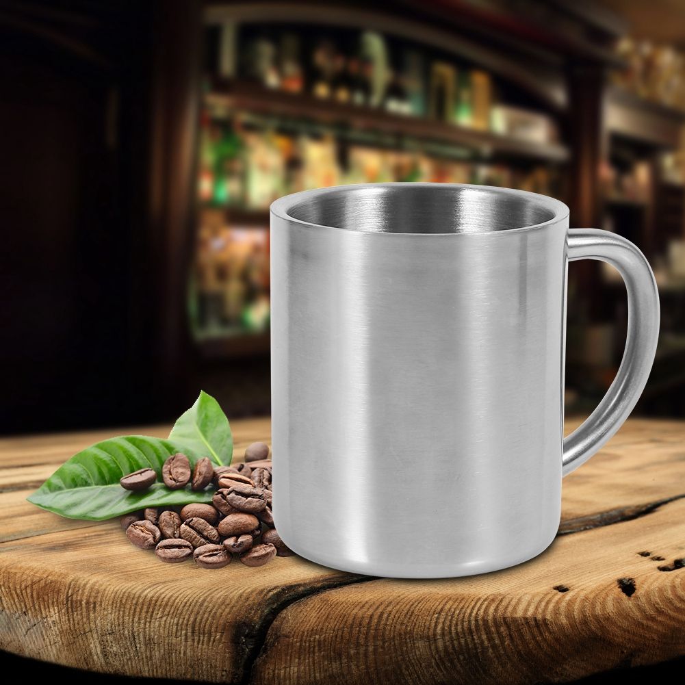 Portable Student Stainless Steel Double Wall Mug Travel Camping Coffee Tea view 13