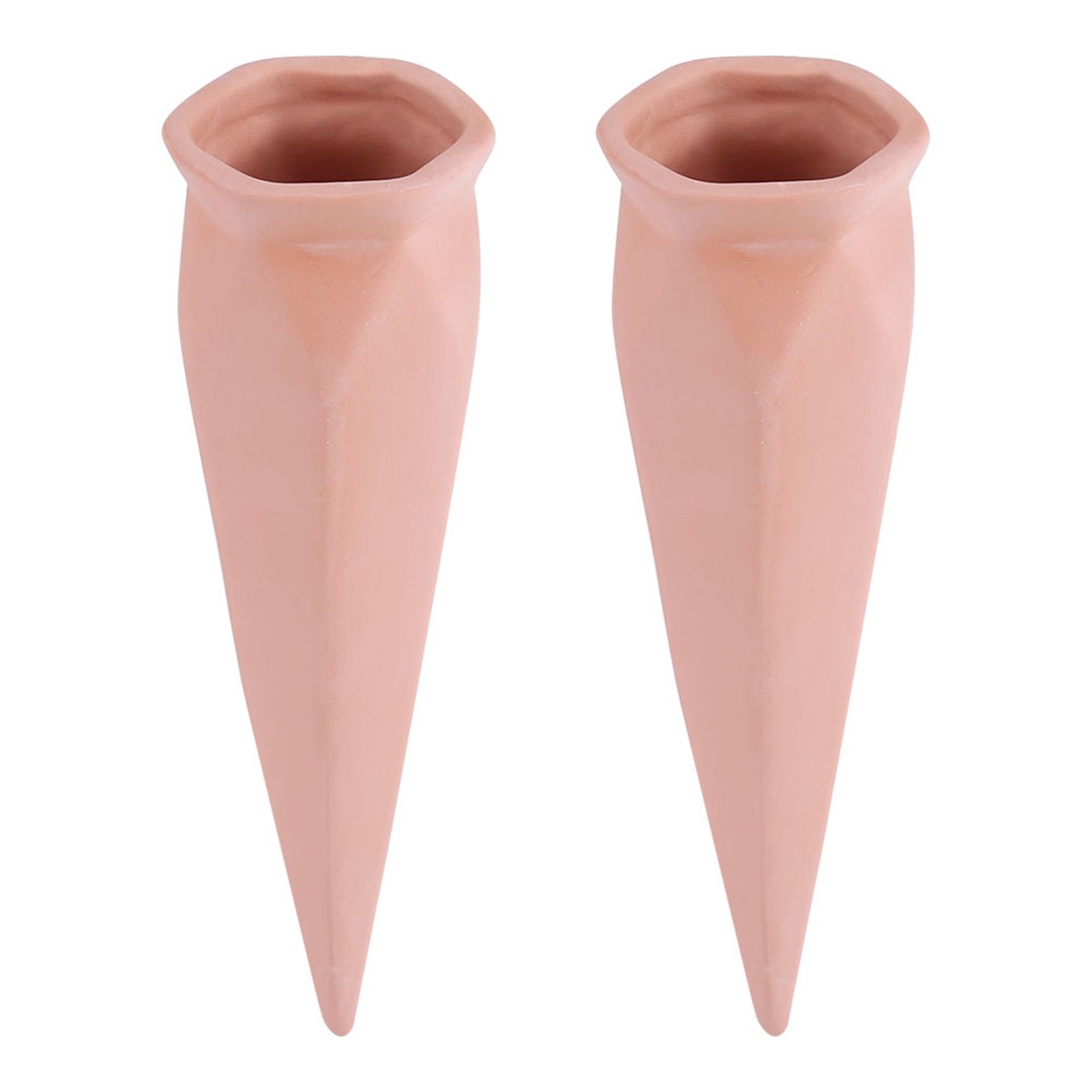 4Pcs Out/Indoor Terracotta Plant Watering Spikes Vacation Garden Stakes Self view 7