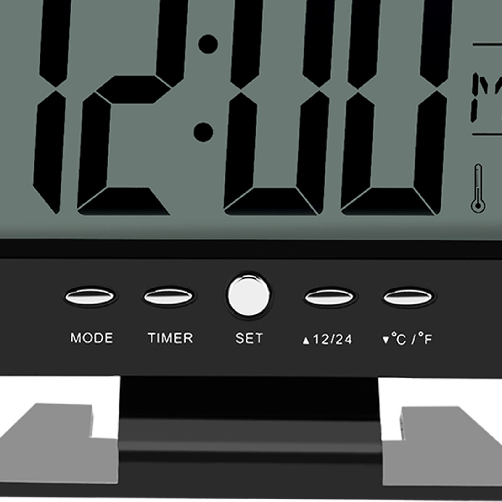 LCD Digital Sound Sensor Table Desk Alarm Clock with Calendar and Temp Display view 5