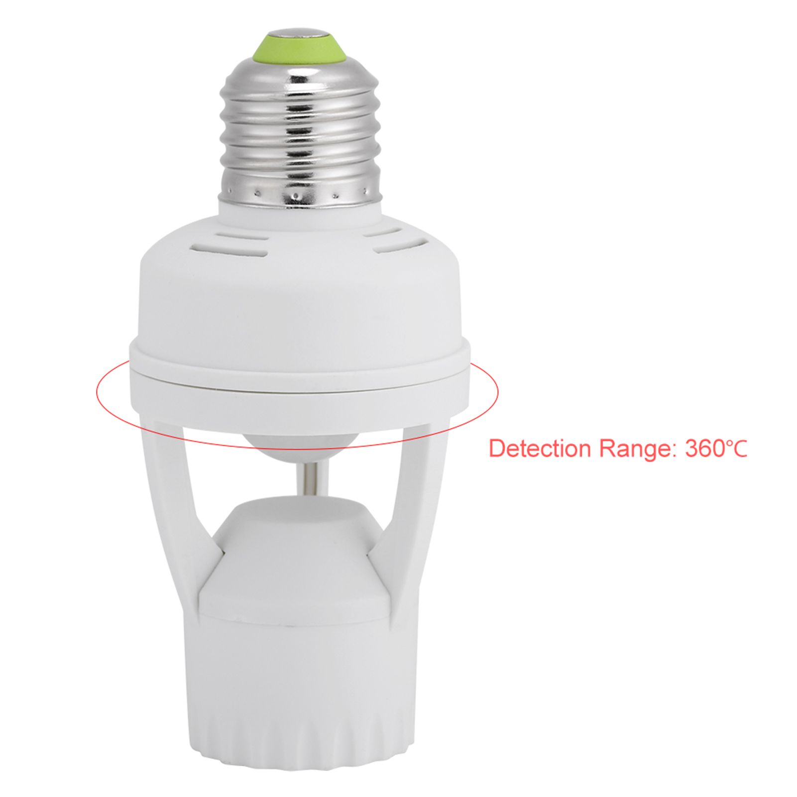E27 LED Lamp Bulb Holder Light Switch Socket Adjustable Infrared Motion Sensor view 12