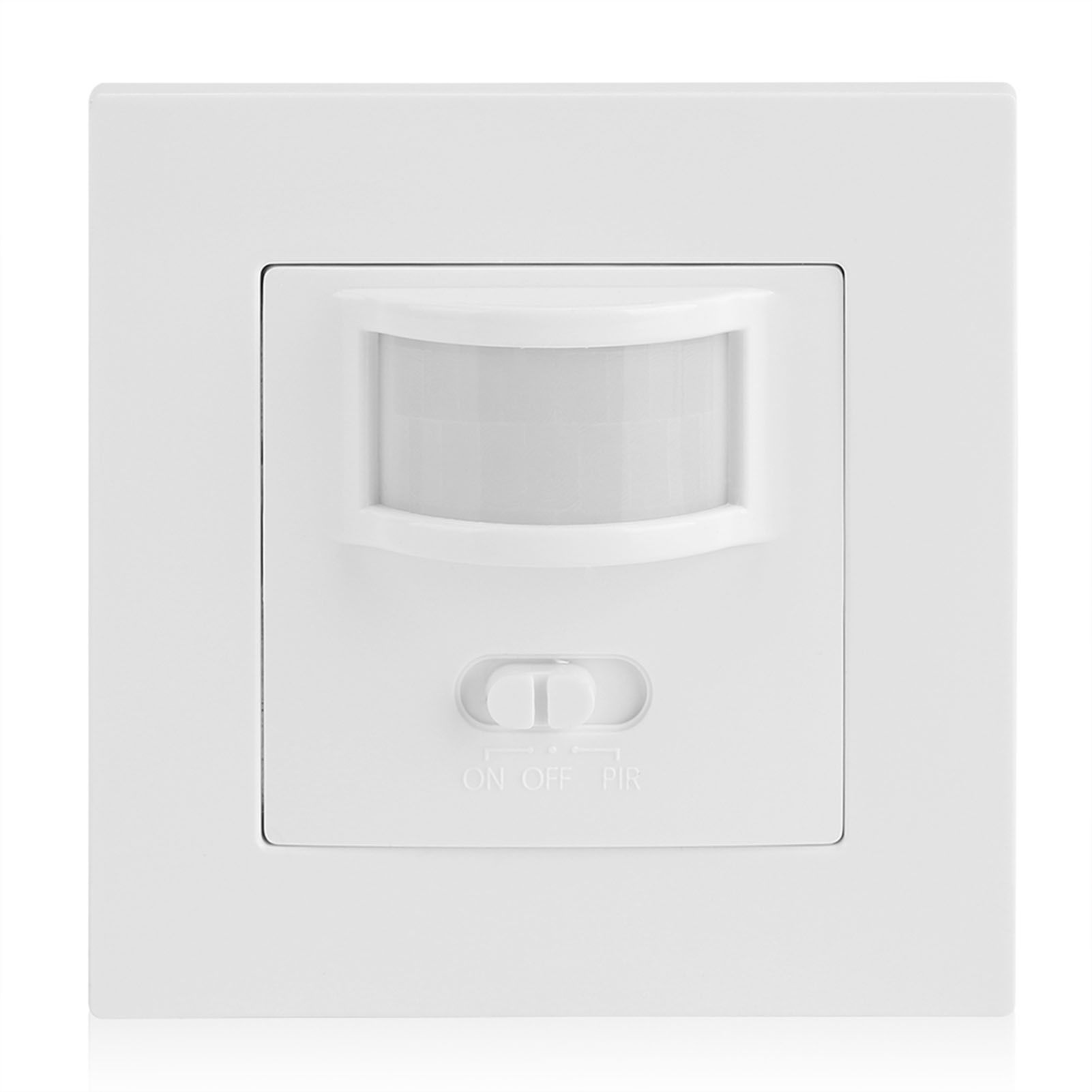 AC 110V‑240V Infrared PIR Motion Sensor Recessed Wall Lamp Light Bulb Switch view 2