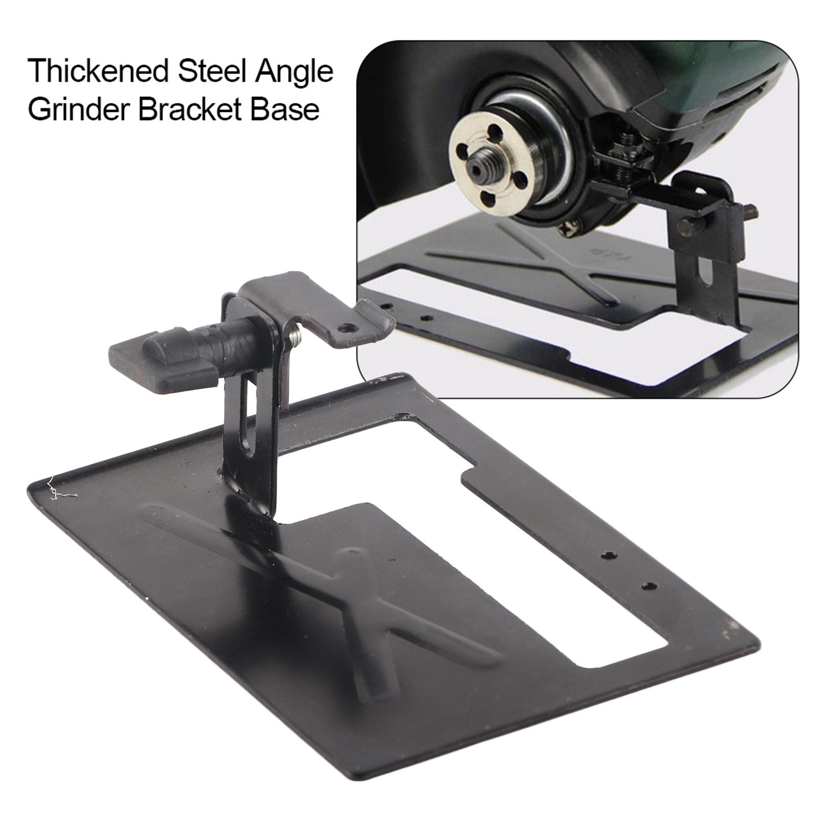 Thickened Steel Angle Grinder Bracket Holder Cutting Machine Base 2‑3cm Adjustable view 14