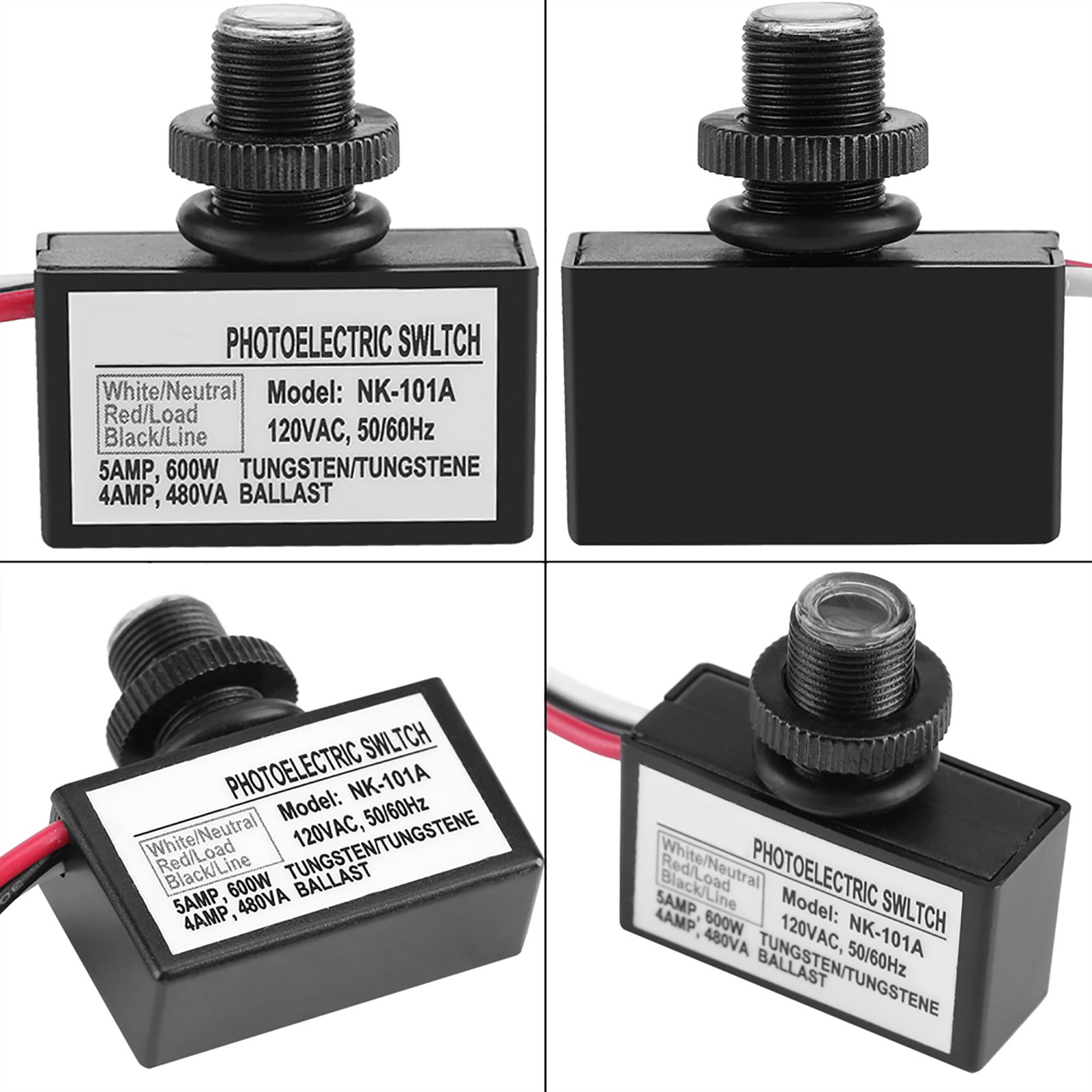 120VAC Light Sensor Control Automatic On Off Photoelectric Switch for Lighting view 11
