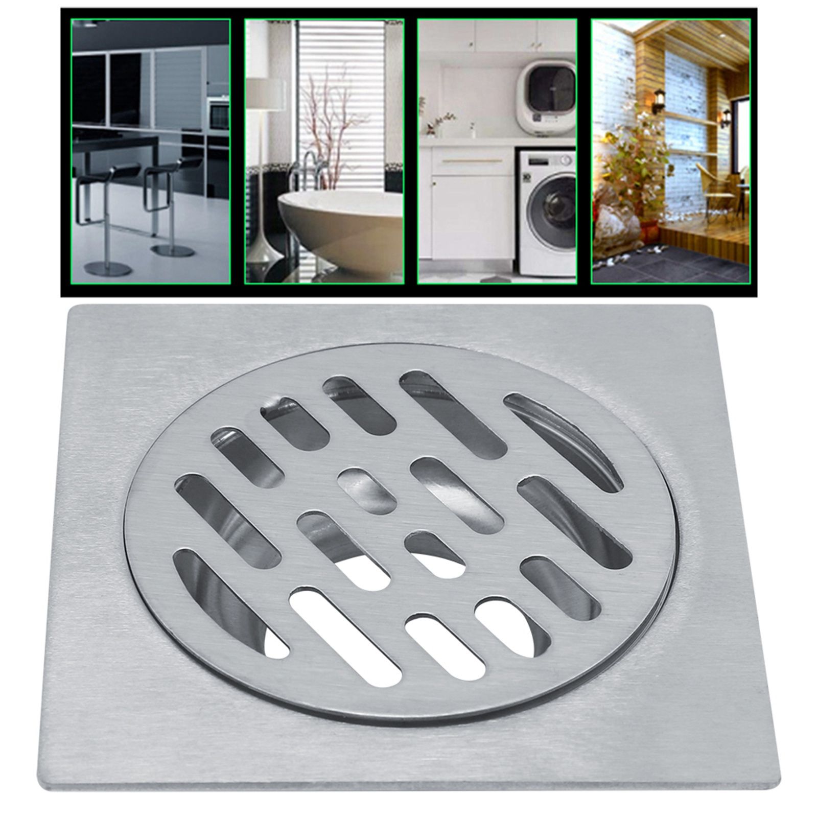 Thickened Stainless Steel Home Bathroom Shower Kitchen Anti Odor Floor Drain view 11