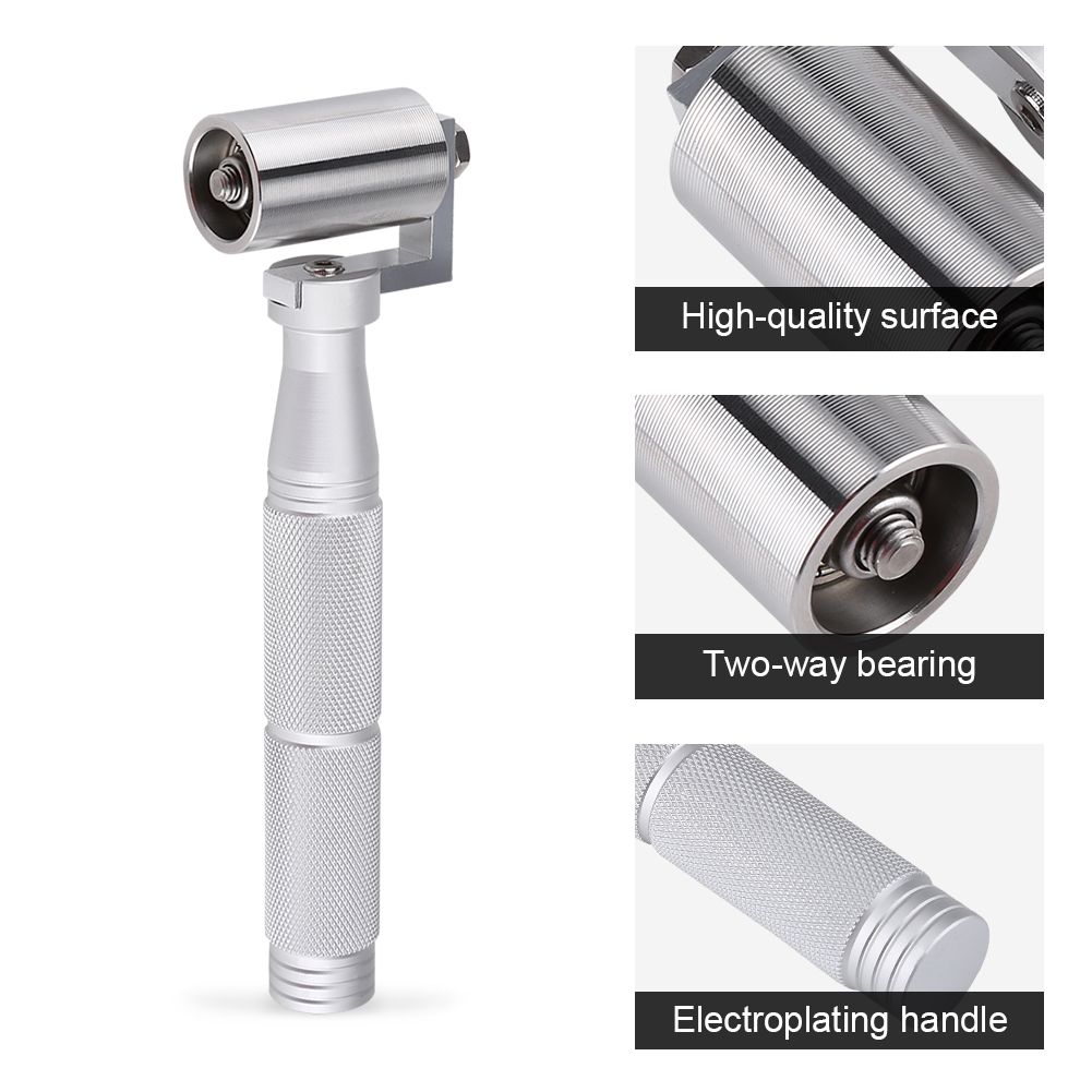 40mm Stainless Steel Flat Pressure Roller Wallpaper Apply DIY Hand Roller view 5