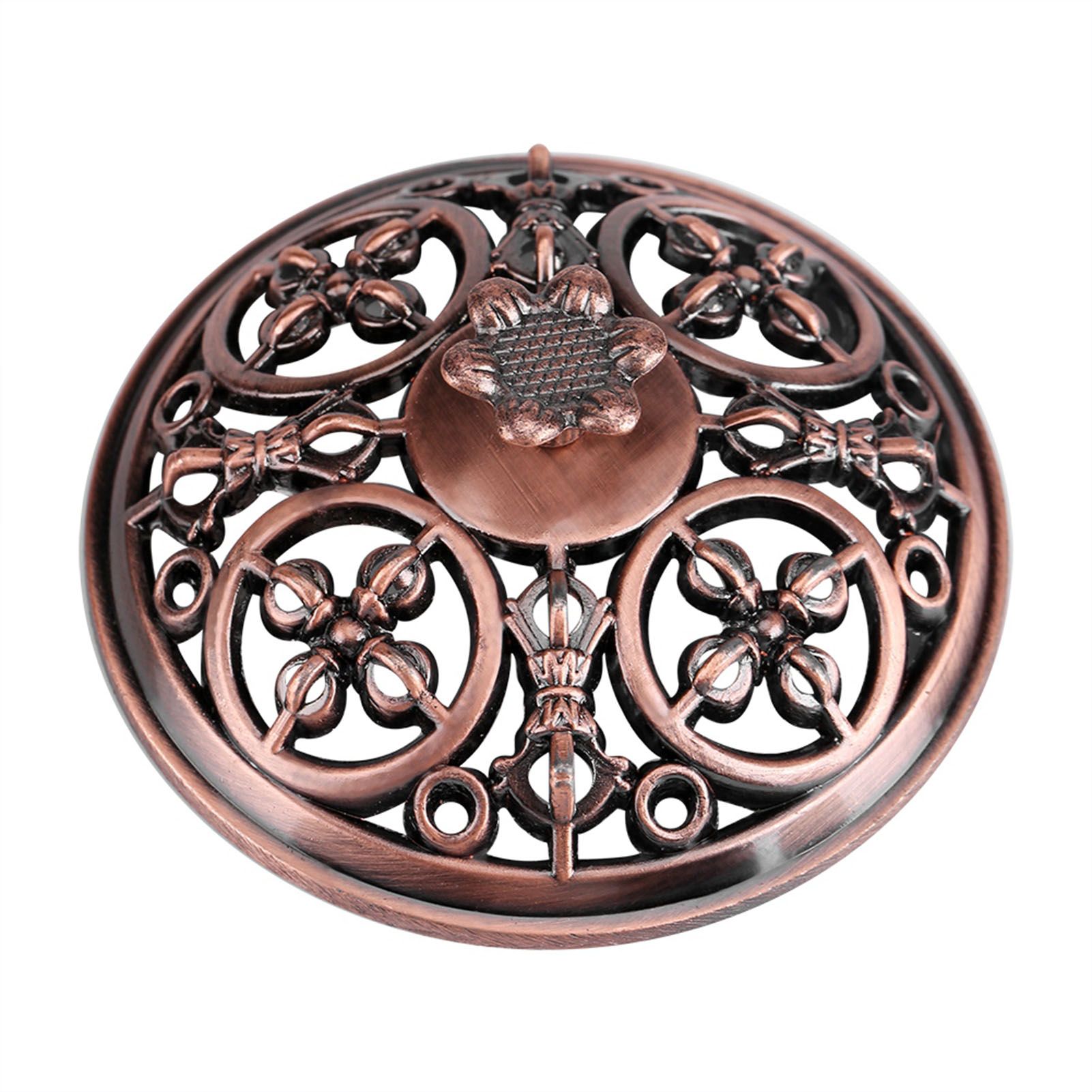 1Pc Vintage Lotus Shape Alloy Incense Burner Holder Tool Home Decoration Hot view 5