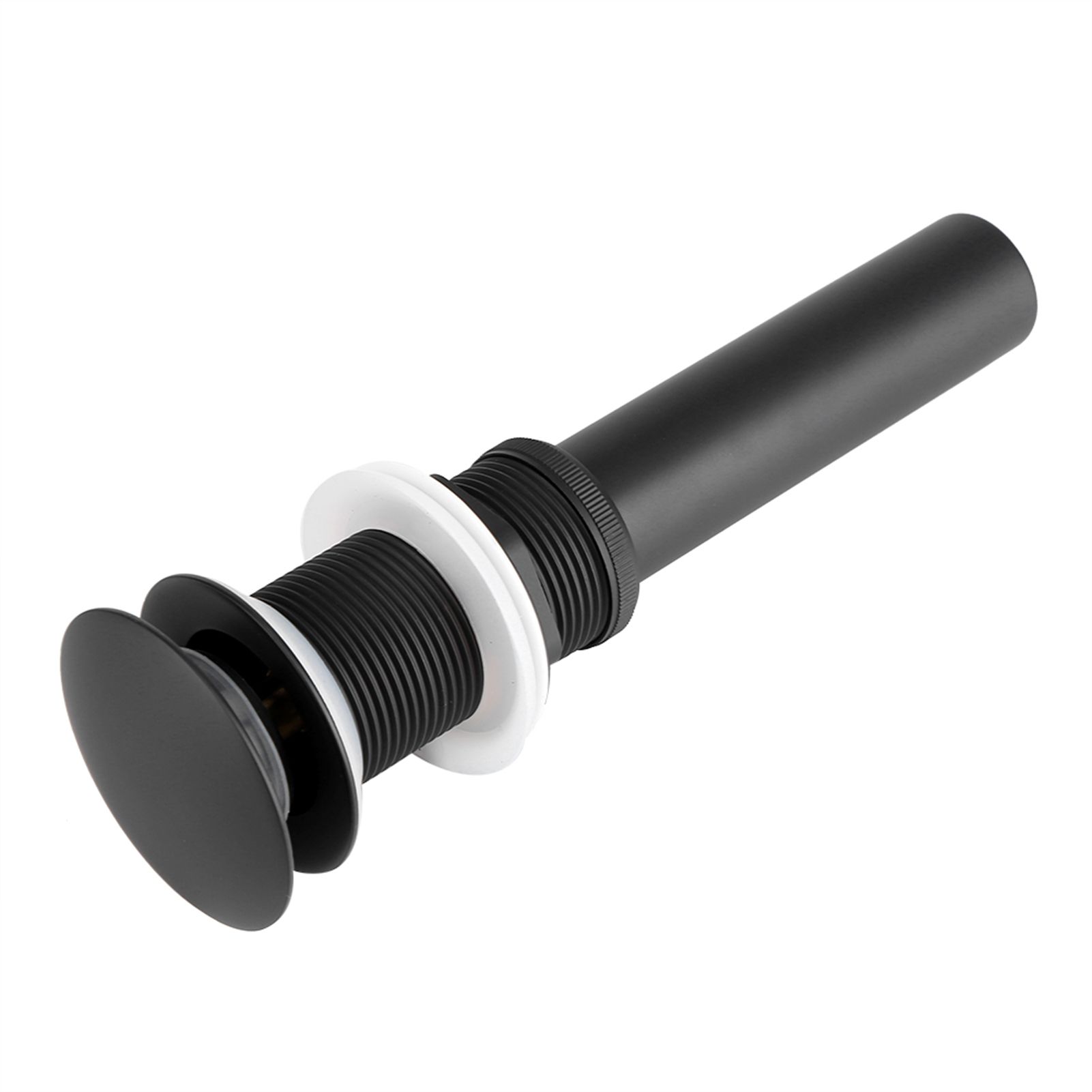 Kitchen Bathroom Basin Sink Solid Brass Popup Drain Stopper Black view 5