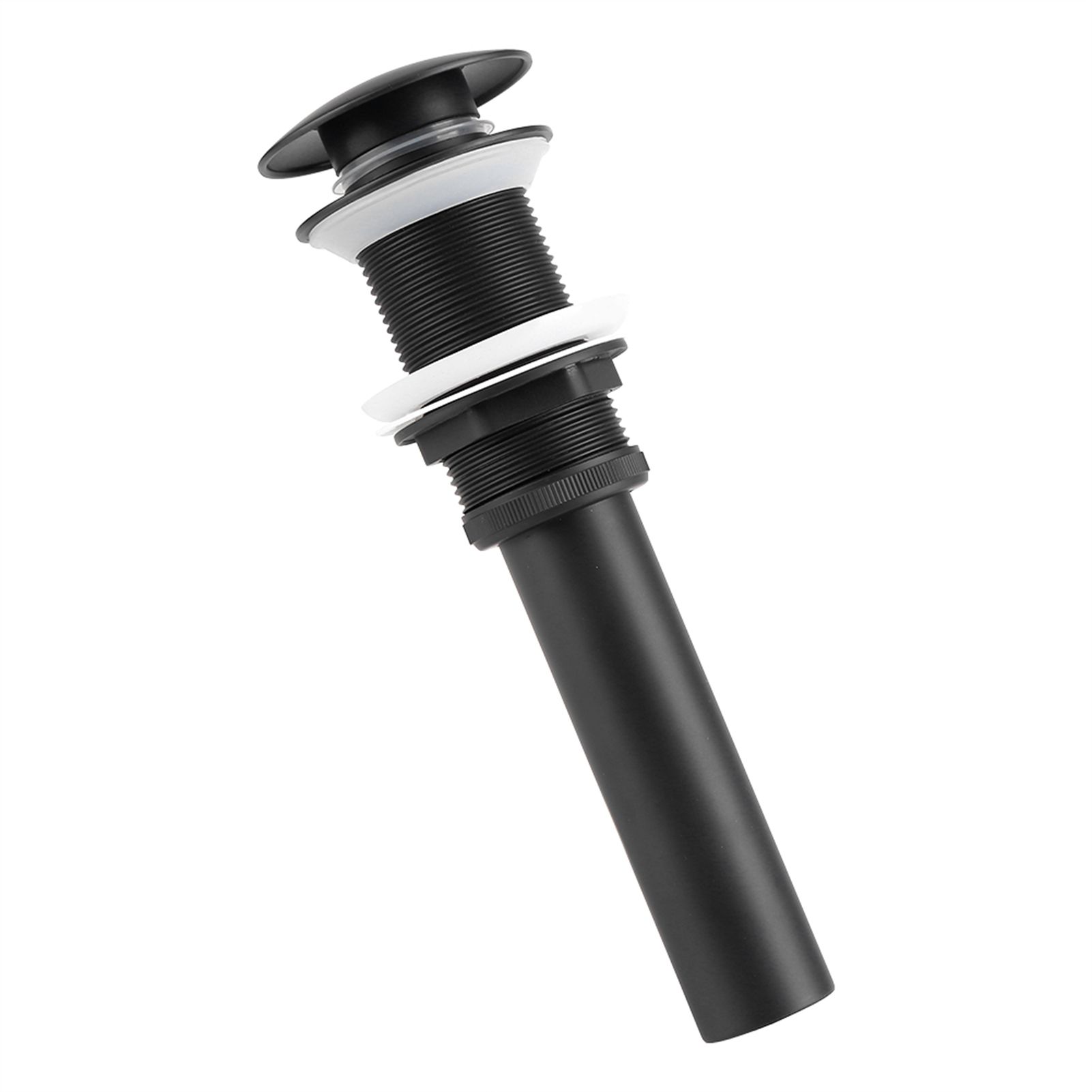 Kitchen Bathroom Basin Sink Solid Brass Popup Drain Stopper Black view 6