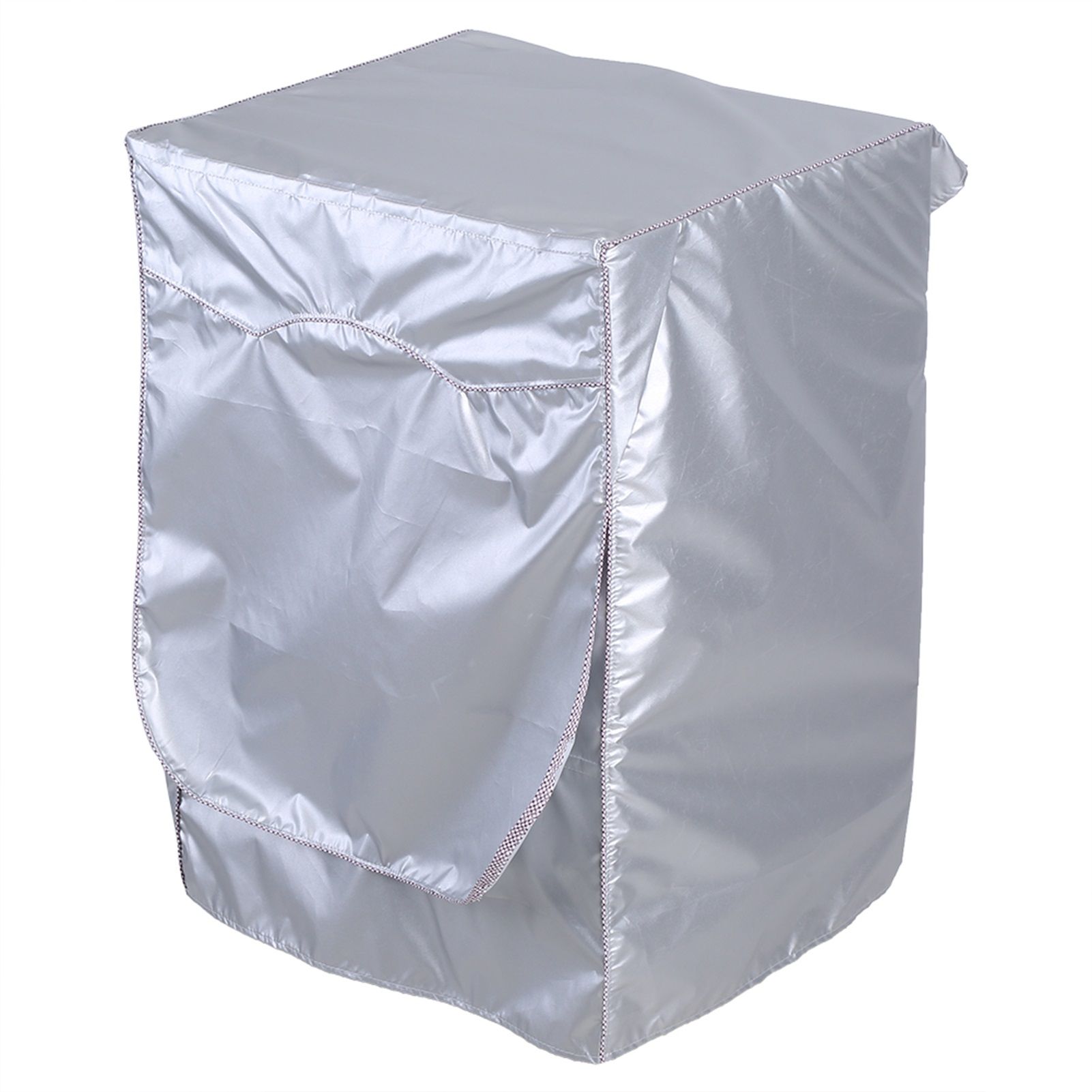 Silver Washing Machine Cover Waterproof Sunscreen Cover Front Load Washer view 3
