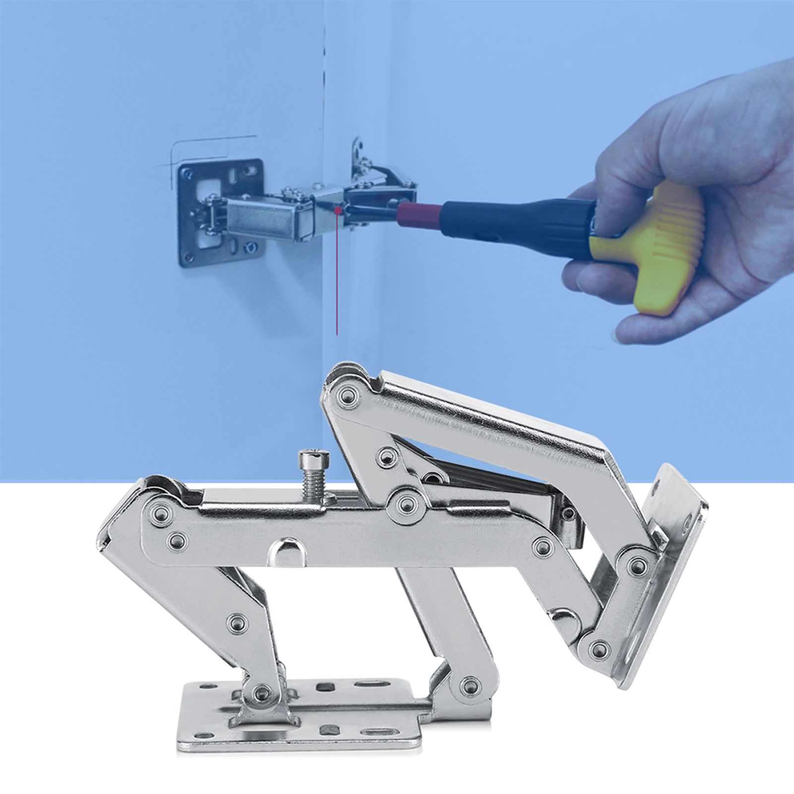 170 Degree Furniture Cabinet Doors Hydraulic Hinge Soft and Slow Close Thick view 12