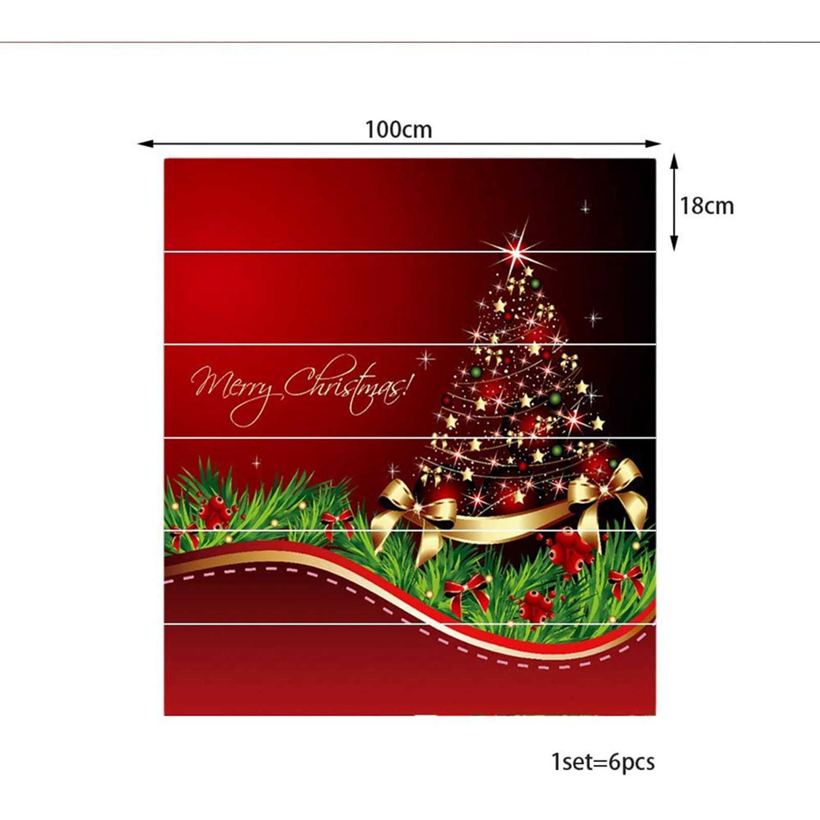 3D Christmas Decorative Stairs Decal Stairway Stickers Family Decor Waterproof view 2