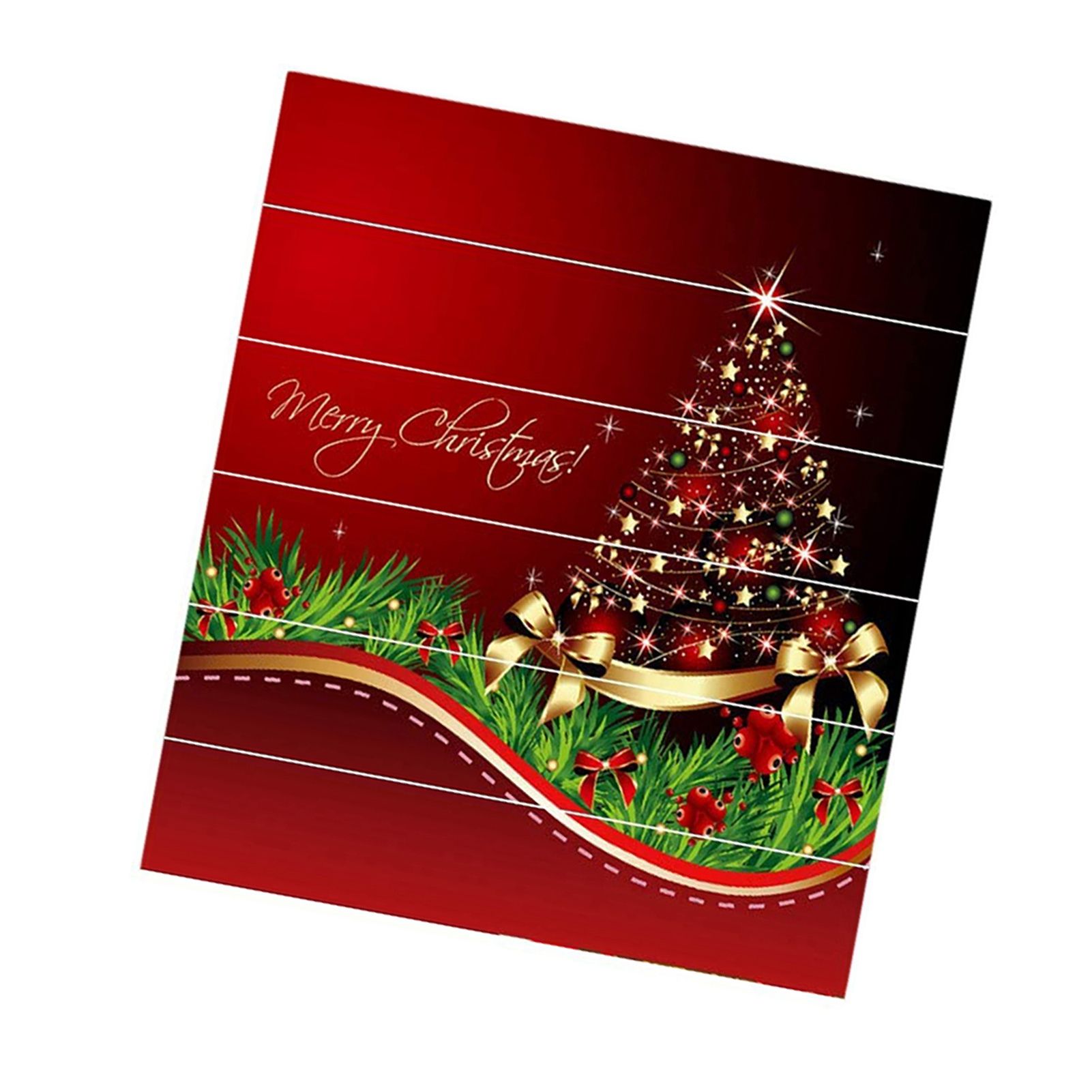 3D Christmas Decorative Stairs Decal Stairway Stickers Family Decor Waterproof view 3