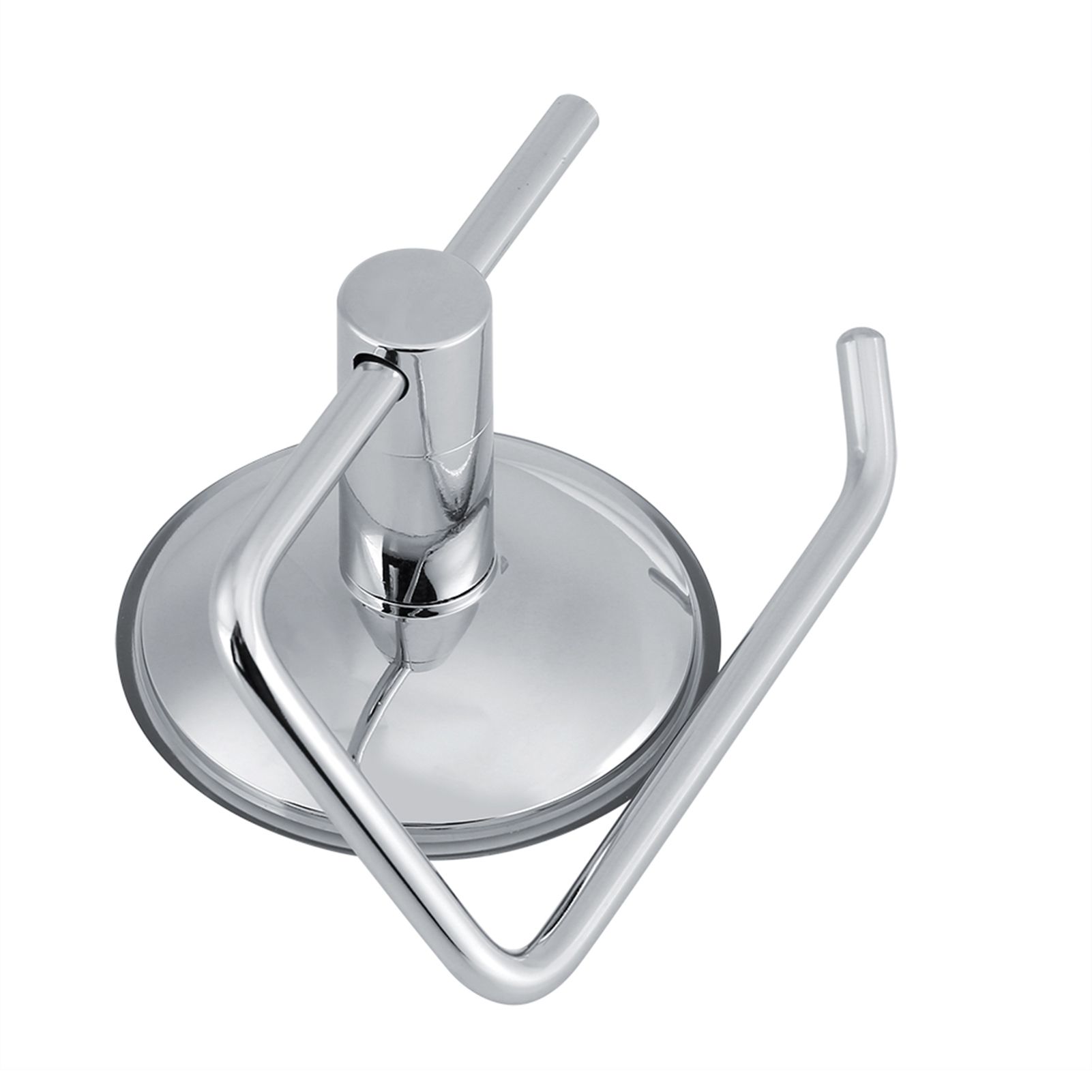 Stainless Steel Bathroom Toilet Suction Cup Paper Roll Holder Bar WallMounted Rack view 2