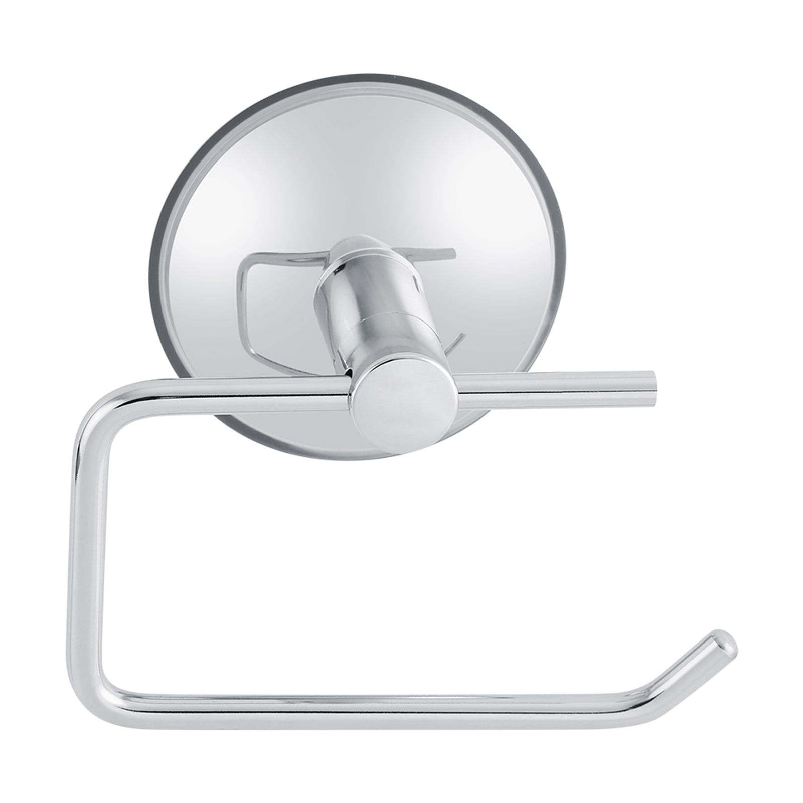 Stainless Steel Bathroom Toilet Suction Cup Paper Roll Holder Bar WallMounted Rack view 4