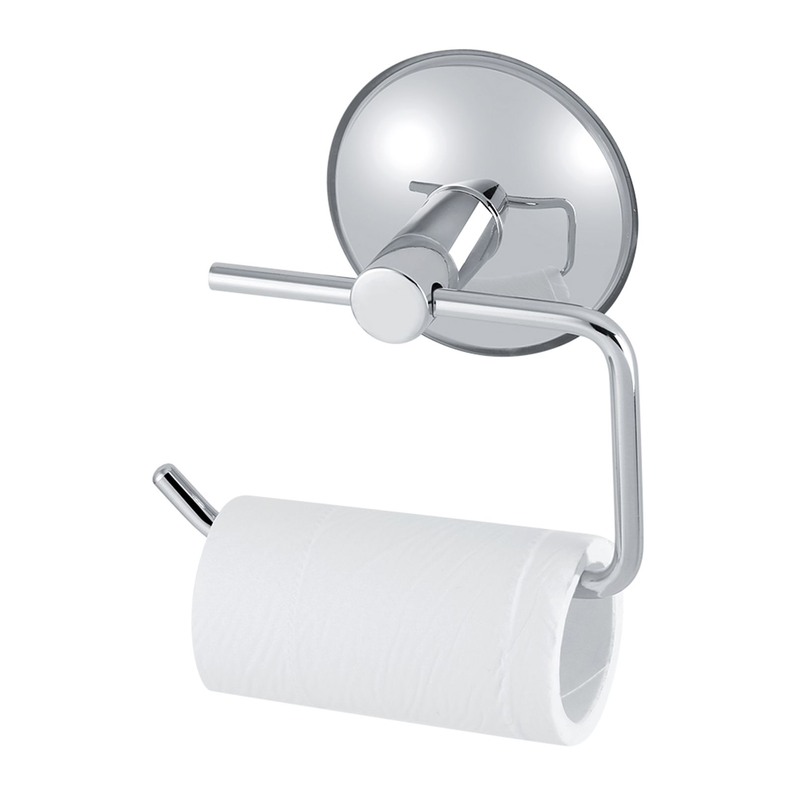 Stainless Steel Bathroom Toilet Suction Cup Paper Roll Holder Bar WallMounted Rack view 5