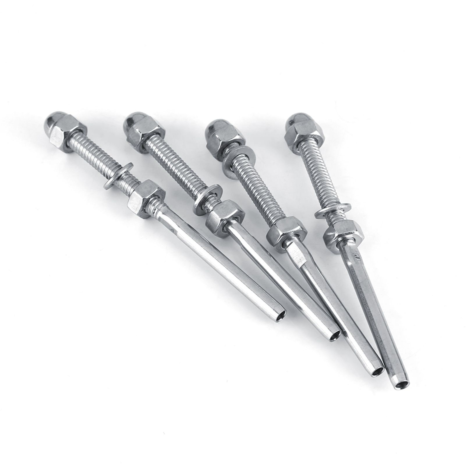 10pcs Stainless Steel Threaded Tensioner Stud Ends for 1/8" Cable Railing System view 2