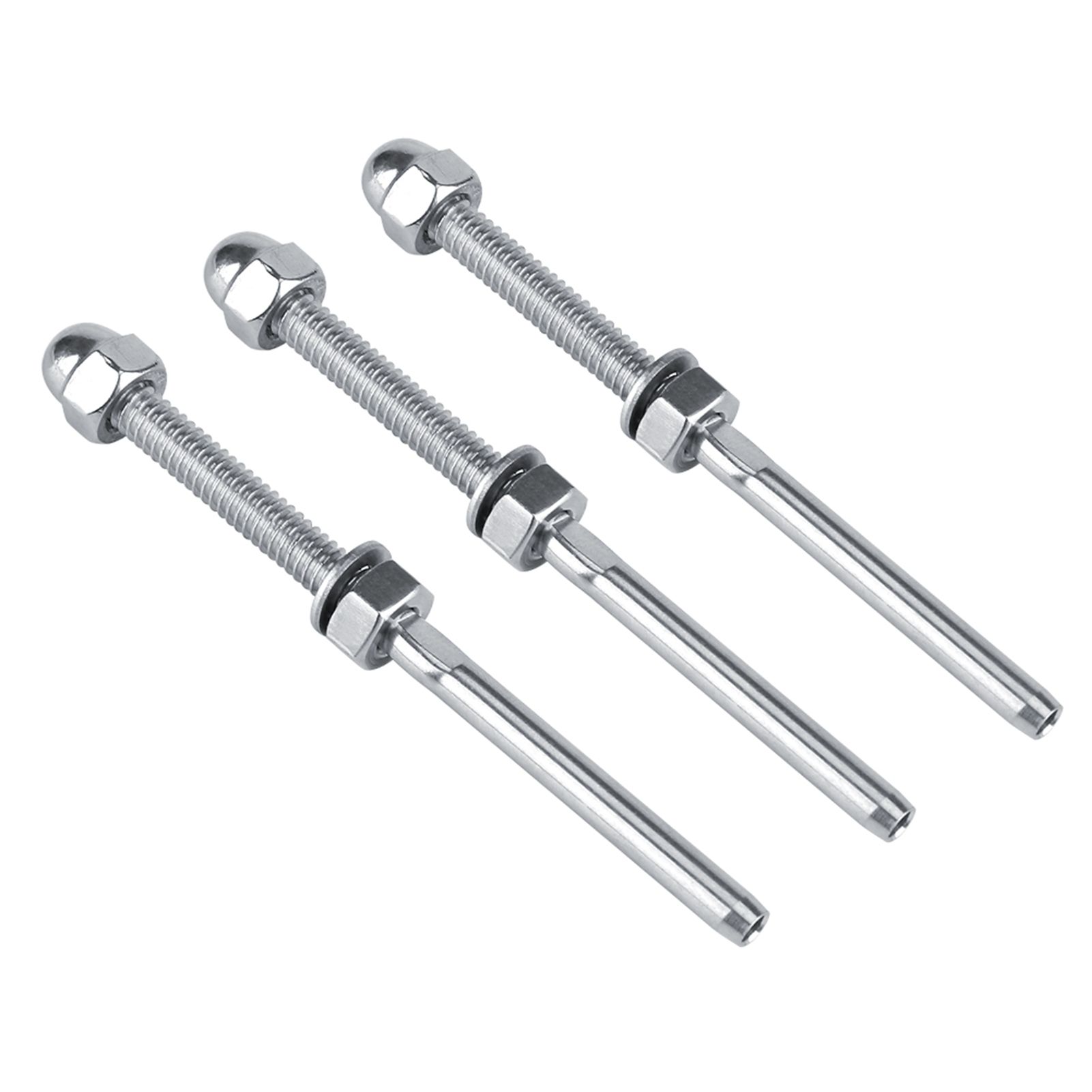 10pcs Stainless Steel Threaded Tensioner Stud Ends for 1/8" Cable Railing System view 4
