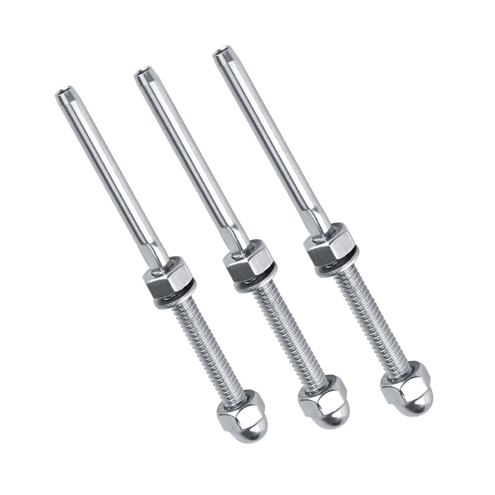10pcs Stainless Steel Threaded Tensioner Stud Ends for 1/8" Cable Railing System view 12