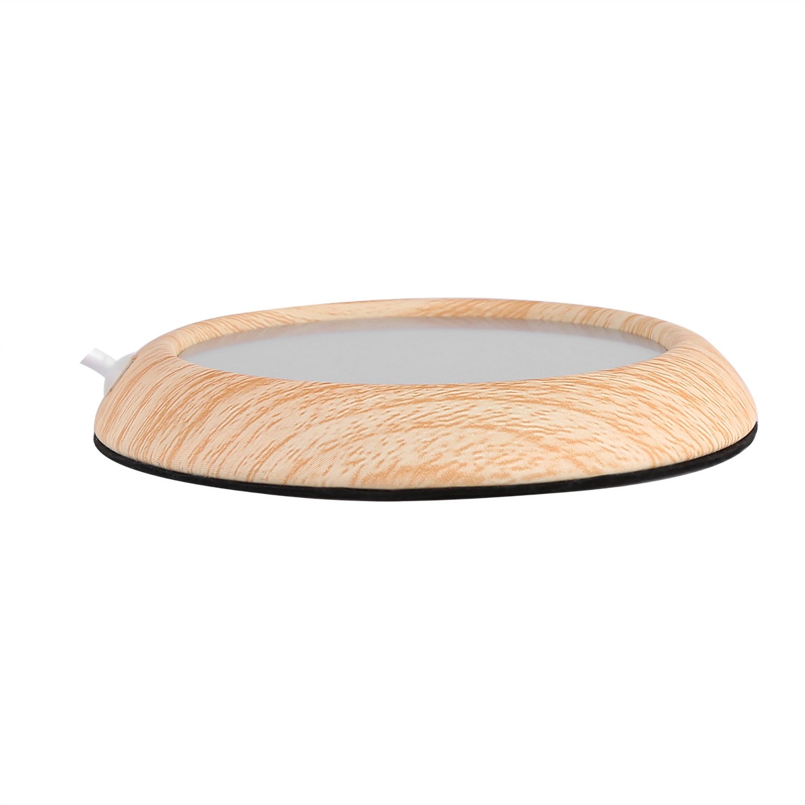 USB Wood Grain Cup Warmer Heat Beverage Mug Mat Coffee Heater Pad Bright Wood view 7