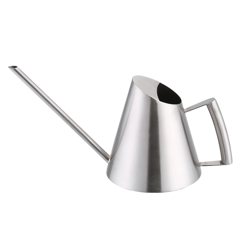 900ml Stainless Steel Watering Can Brushed Garden Planting Indoor Outdoor view 8