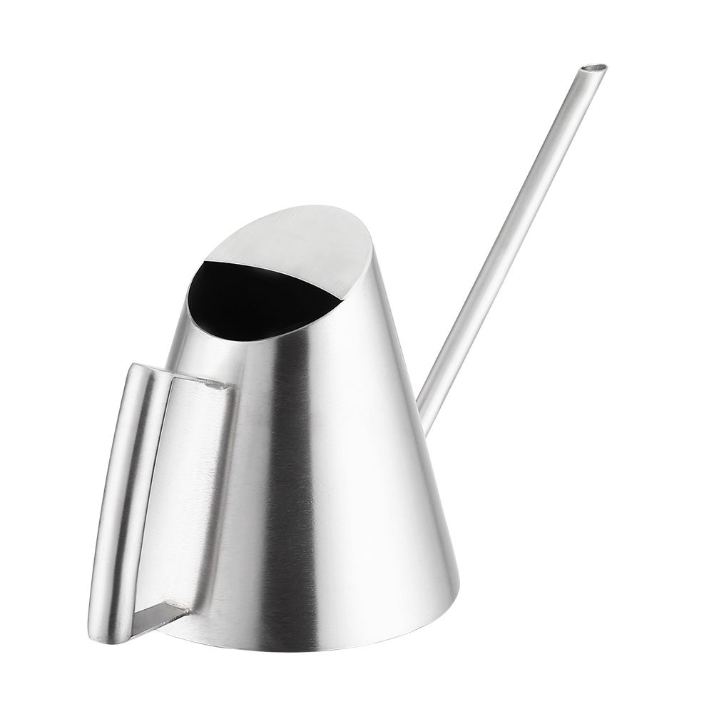 900ml Stainless Steel Watering Can Brushed Garden Planting Indoor Outdoor view 12