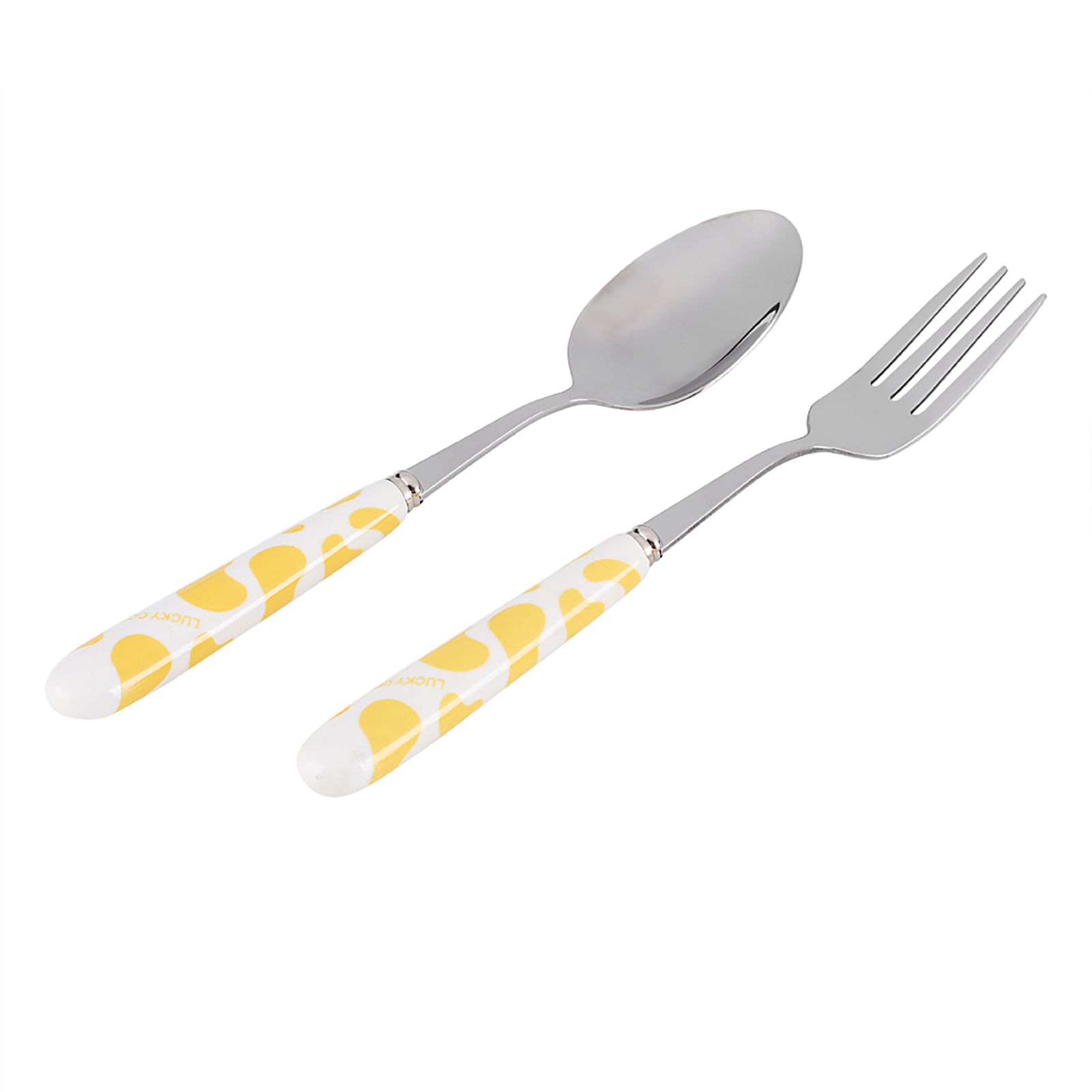 2 PCS Stainless Steel Knife Fork Spoon Kitchen Flatware Tableware with Box view 3