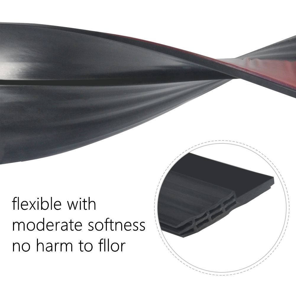 100cm Silicone Rubber Door Strip Self Adhesive Backing Door Seal for Window or view 2