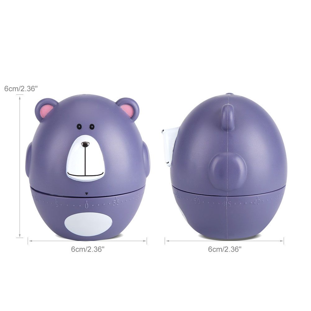 Cute Cartoon Kitchen Timer Mechanical 55 Minutes Cooking Supplies view 6