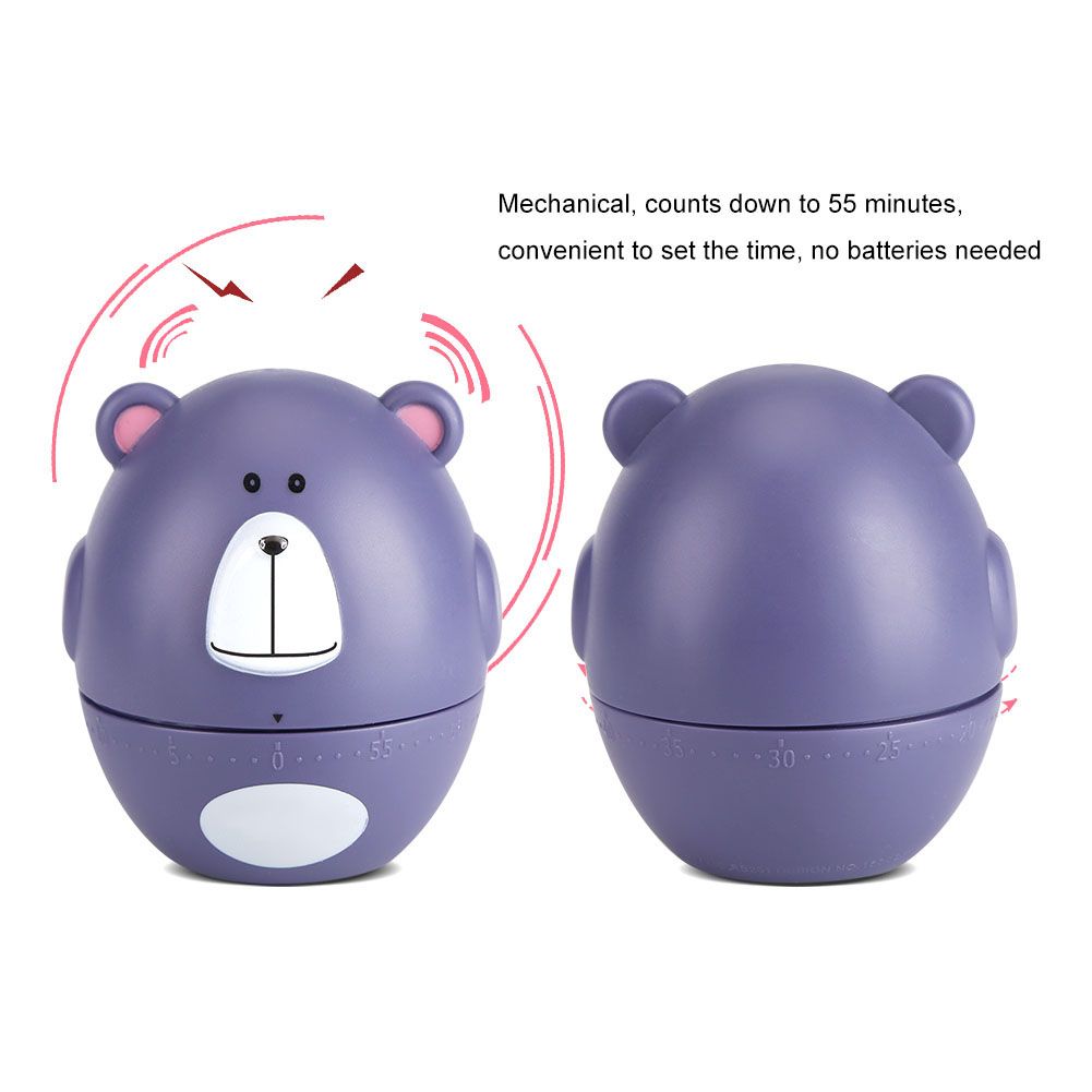 Cute Cartoon Kitchen Timer Mechanical 55 Minutes Cooking Supplies view 7