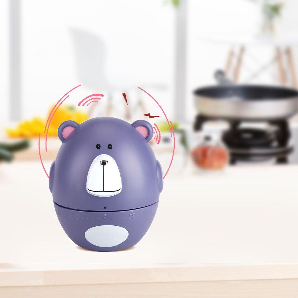 Cute Cartoon Kitchen Timer Mechanical 55 Minutes Cooking Supplies view 9