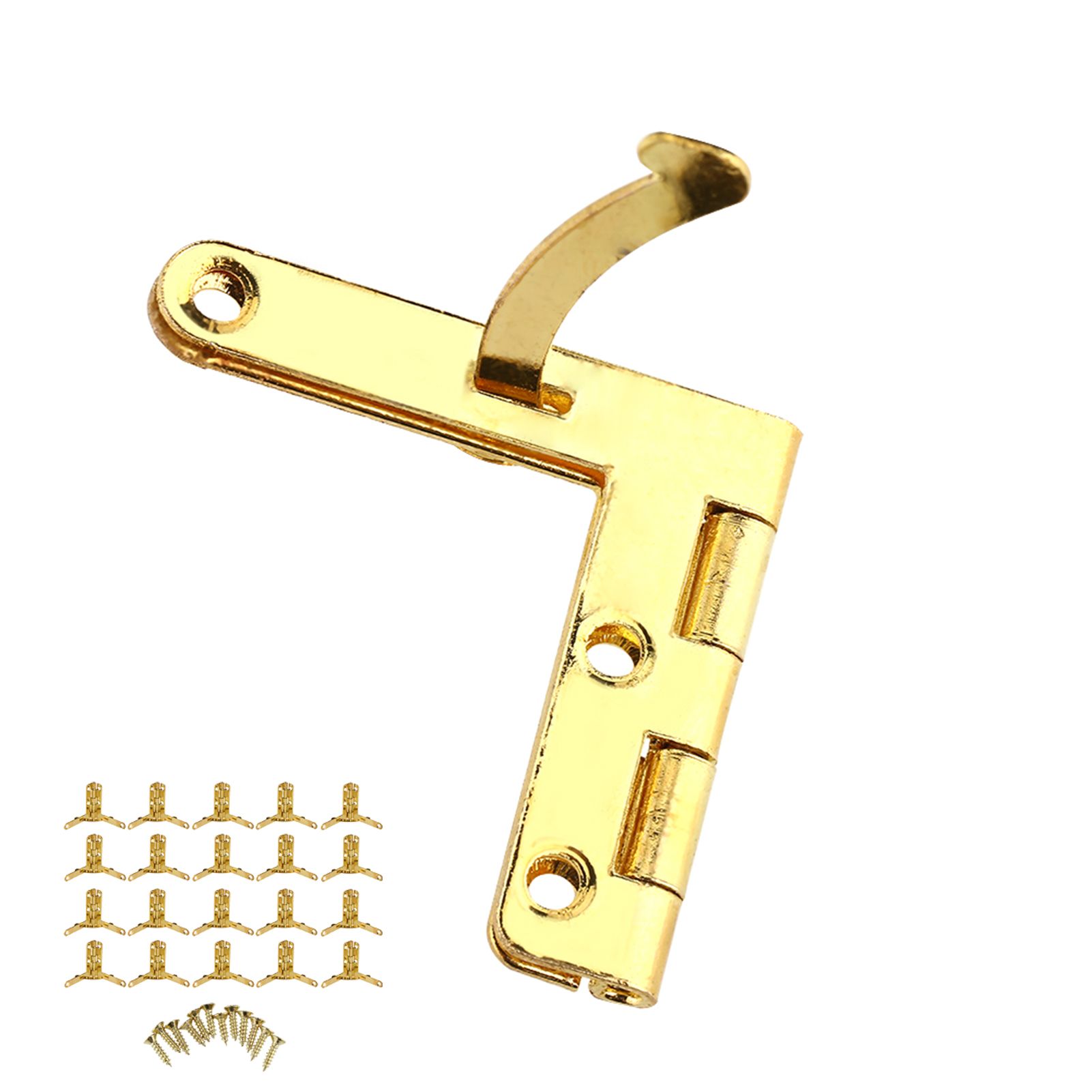 20pcs 90° Angle Support Spring Hinge for Small Jewelry Wine Case Watch Box view 6