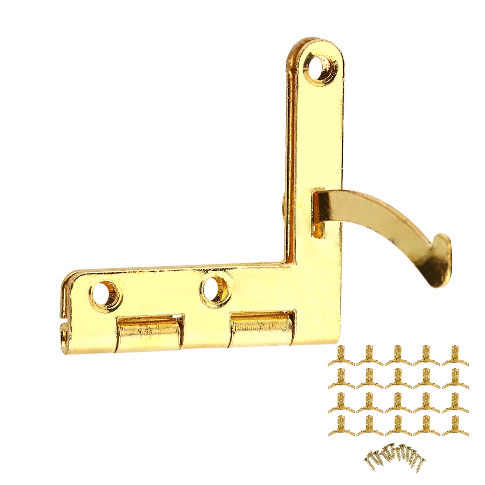 20pcs 90° Angle Support Spring Hinge for Small Jewelry Wine Case Watch Box view 11
