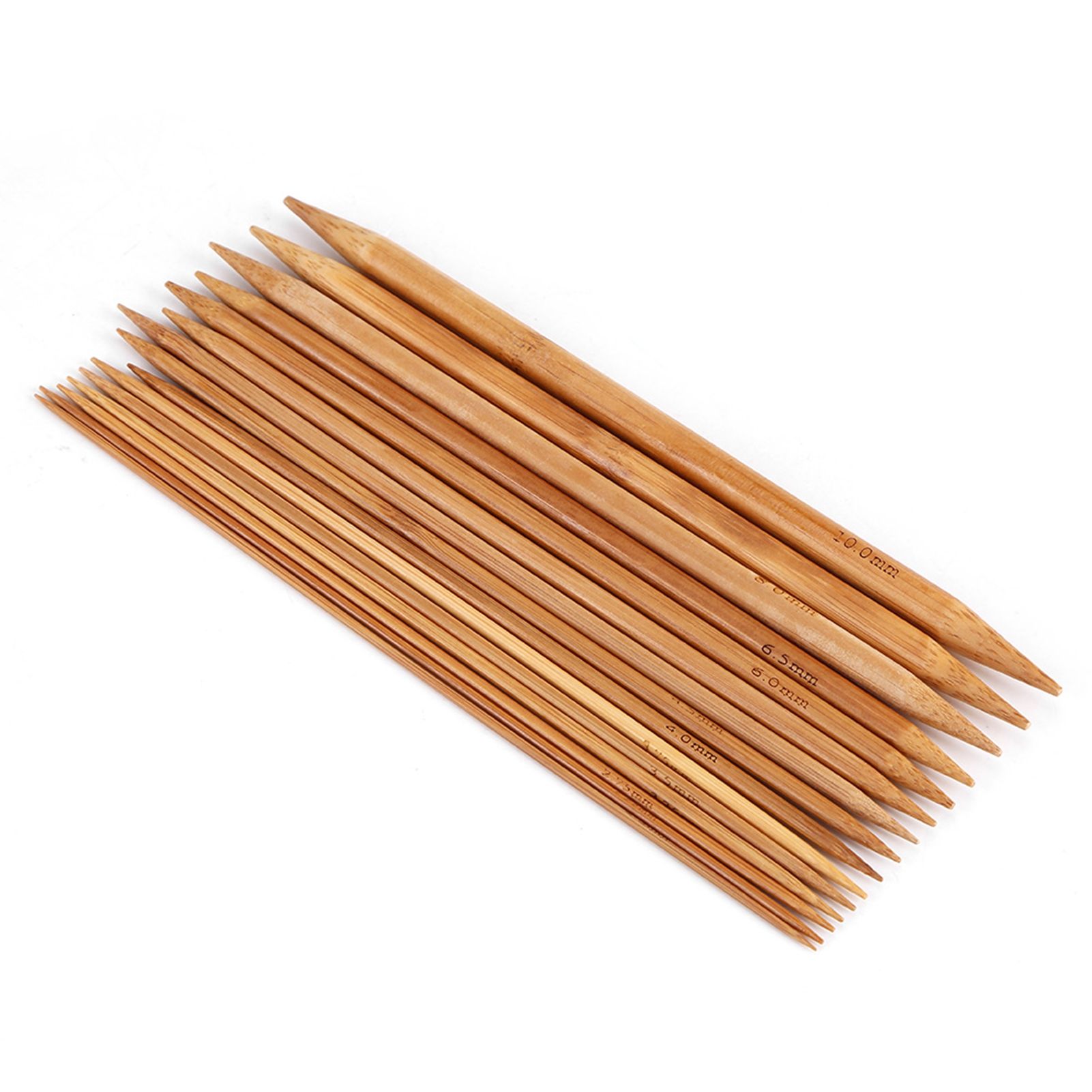 Bamboo Knitting Needles Smooth Double Pointed Set 15 Sizes from 2mm to 10mm view 4
