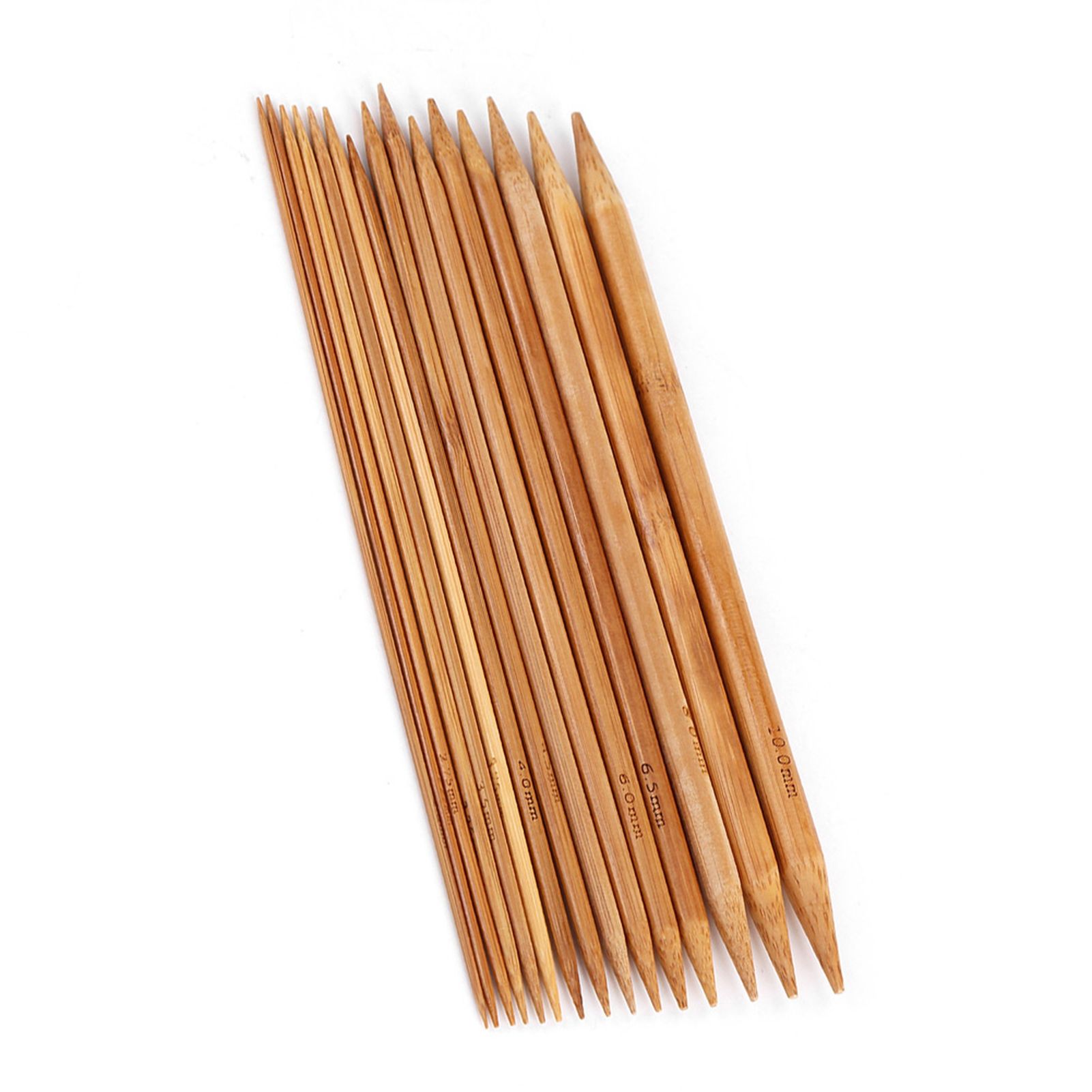 Bamboo Knitting Needles Smooth Double Pointed Set 15 Sizes from 2mm to 10mm view 8
