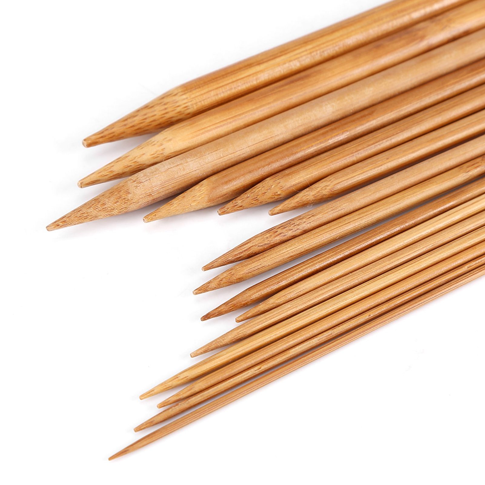Bamboo Knitting Needles Smooth Double Pointed Set 15 Sizes from 2mm to 10mm view 13